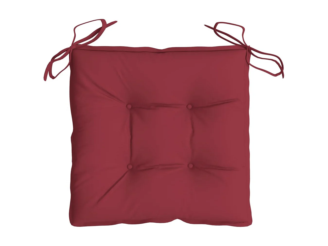 Coussins de palette lot de 6 rouge bordeaux 50x50x7 cm