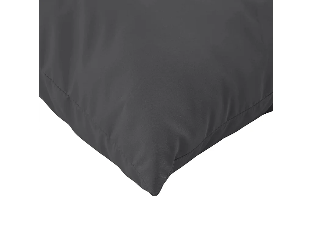 Coussins de palette lot de 3 anthracite mélangé tissu