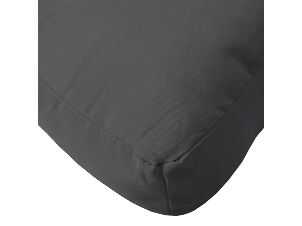 Coussins de palette lot de 3 anthracite mélangé tissu