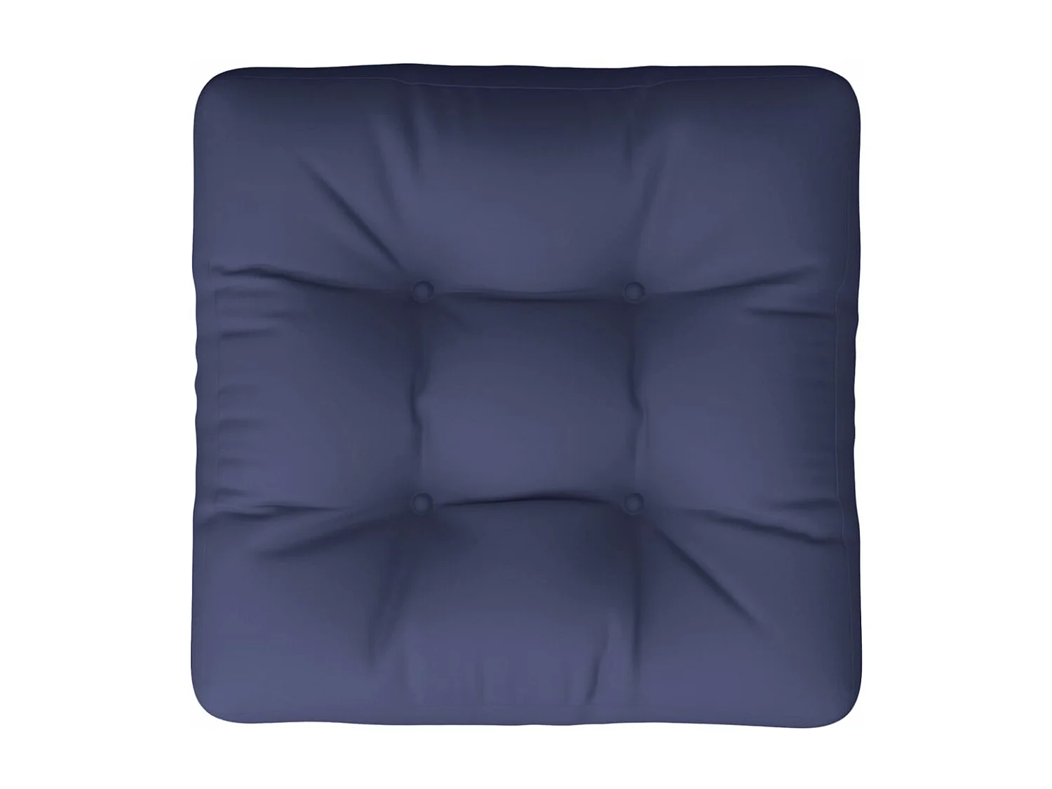 Coussin de palette bleu marine 60x61,5x10 cm tissu