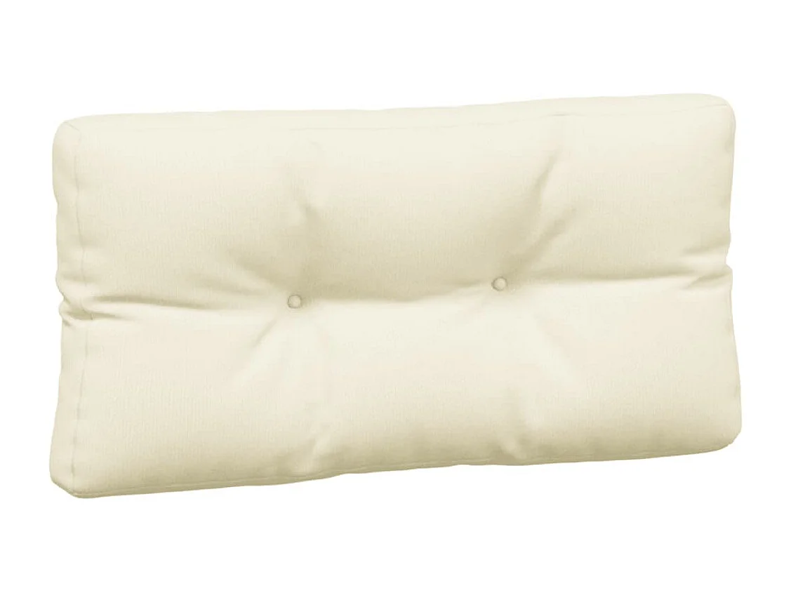 Coussins de palette 5 pièces crème tissu