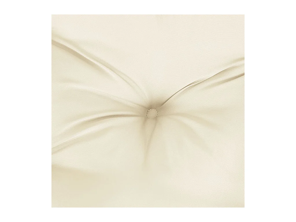 Coussins de palette 5 pièces crème tissu