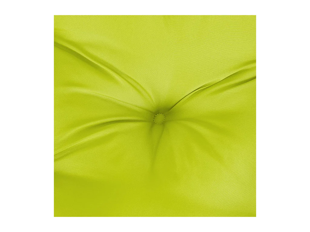 Coussin de palette vert vif 120x80x12 cm tissu