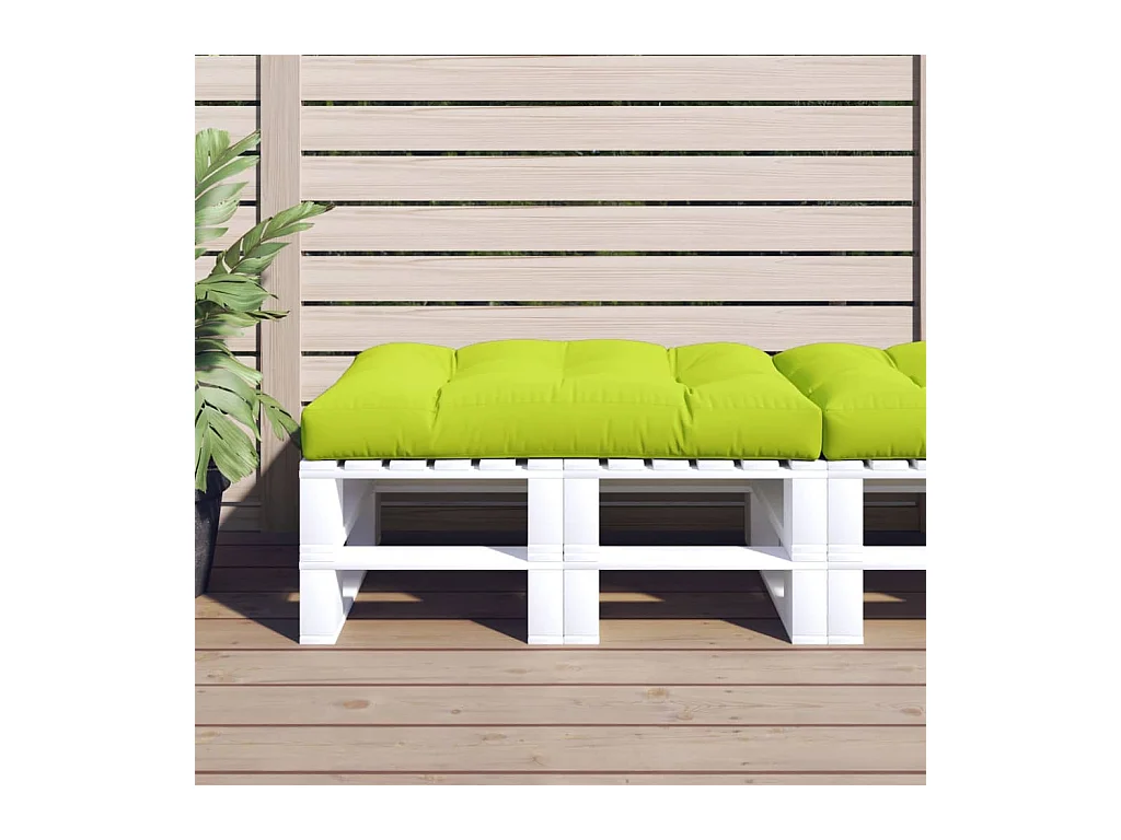 Palletkussen 120x80x12 cm stof heldergroen