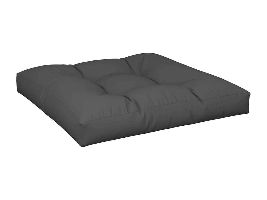 Coussins de palette lot de 2 noir tissu