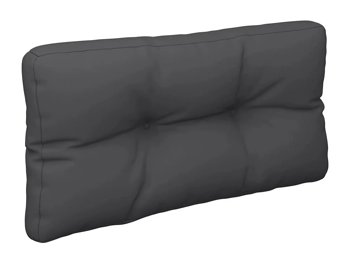 Coussins de palette lot de 2 noir tissu