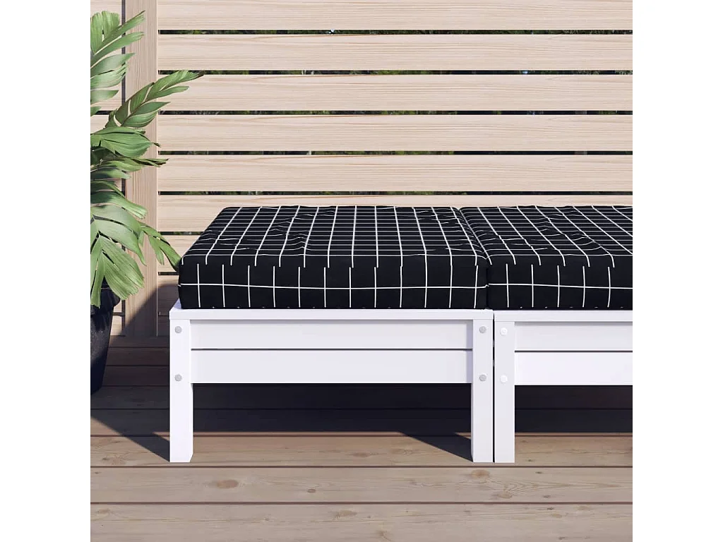 Almofadão móveis paletes 60x60x8 cm tecido oxford xadrez preto