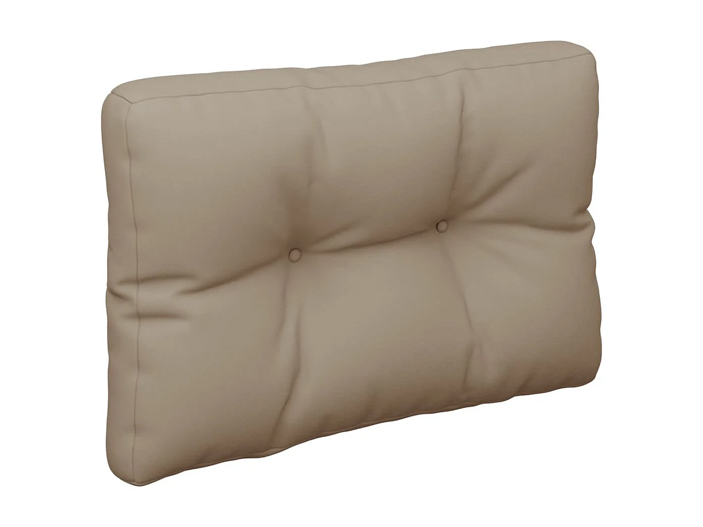 Coussins de palette lot de 2 taupe tissu