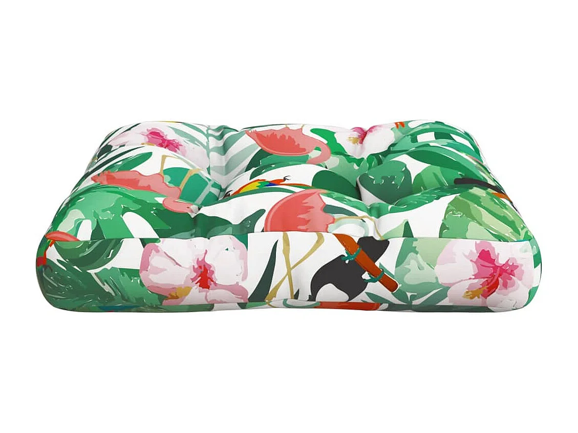 Coussin de palette multicolore 58x58x10 cm tissu Oxford