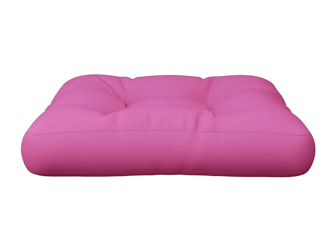 Coussin de palette rose 58x58x10 cm tissu oxford