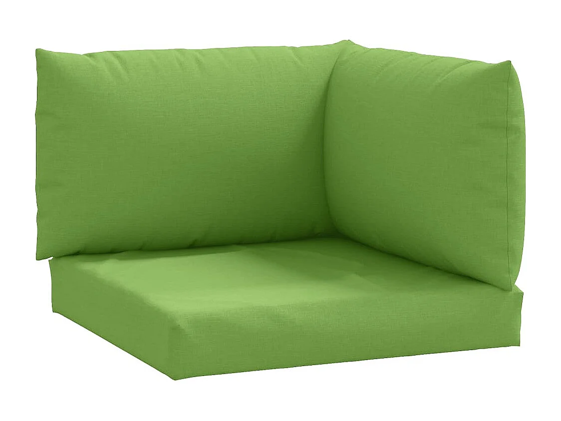 Coussins de palette lot de 3 vert mélangé tissu