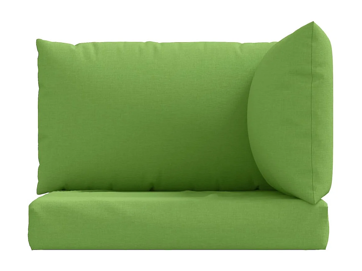 Coussins de palette lot de 3 vert mélangé tissu