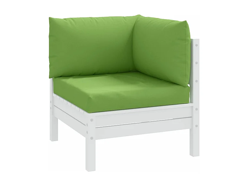 Coussins de palette lot de 3 vert mélangé tissu