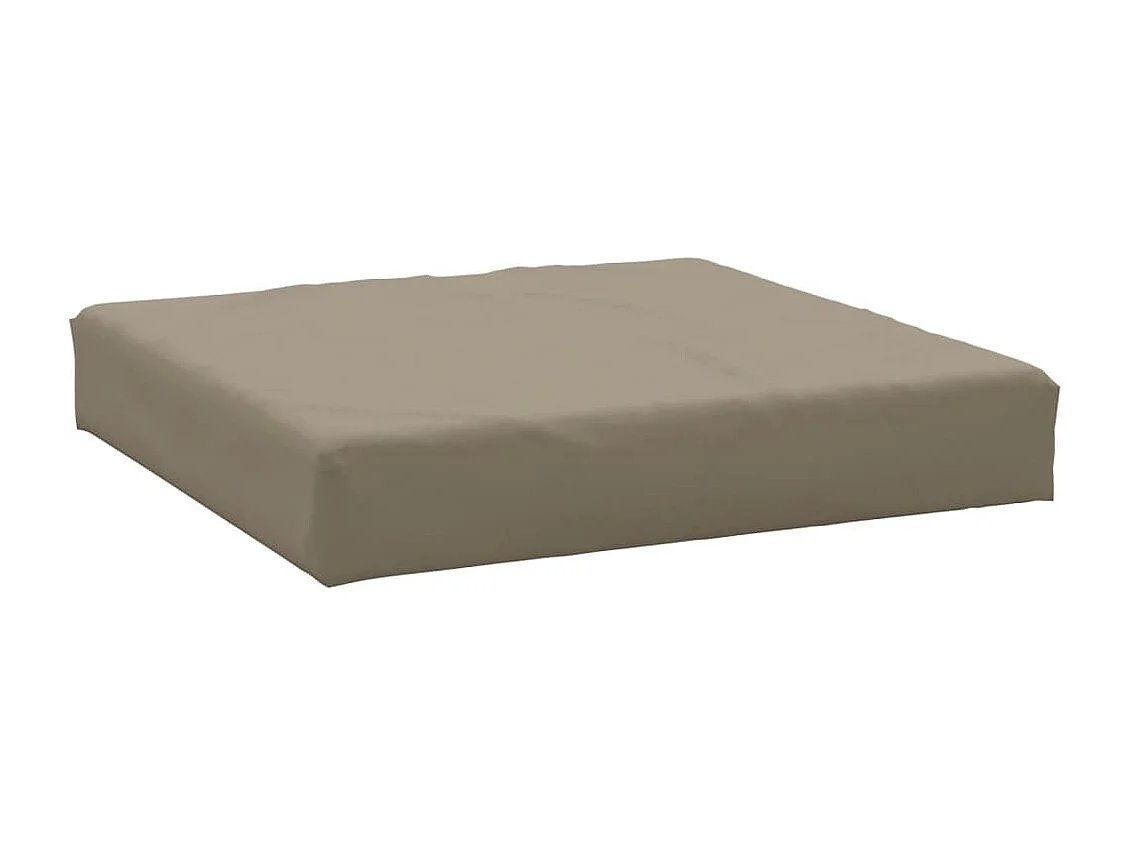 Coussin de palette taupe 60x60x8 cm tissu oxford