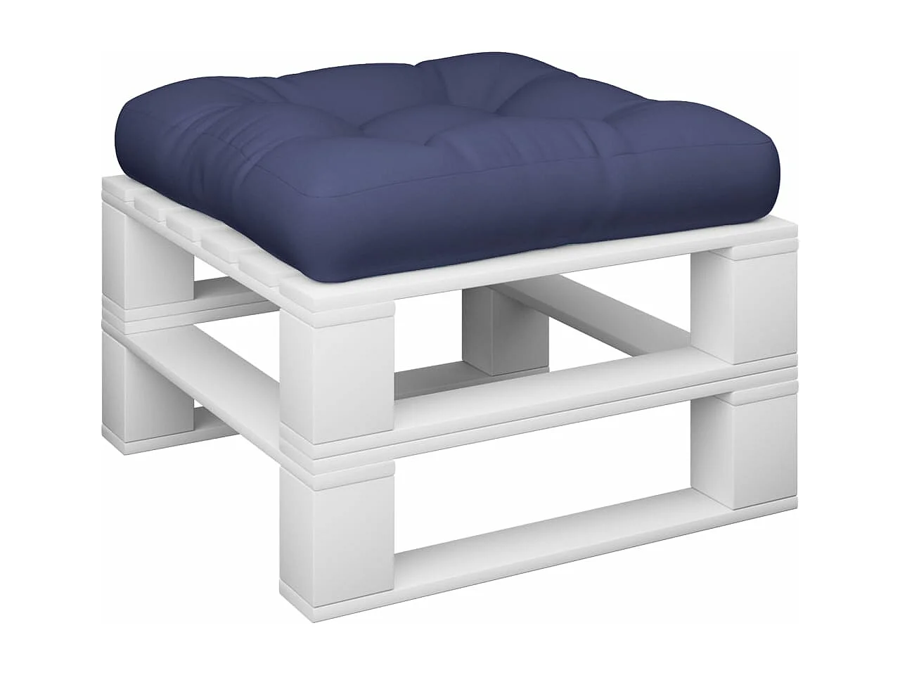 Coussin de palette bleu marine 58x58x10 cm tissu oxford