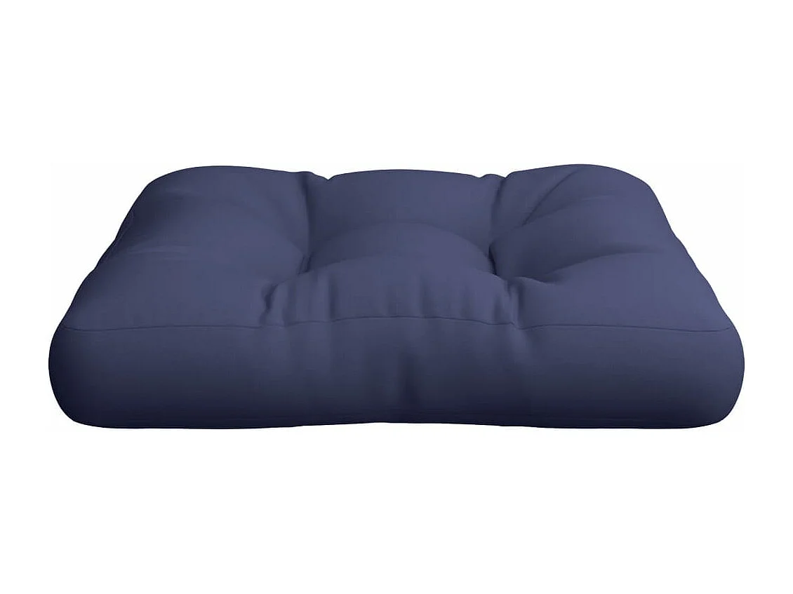Coussin de palette bleu marine 58x58x10 cm tissu oxford