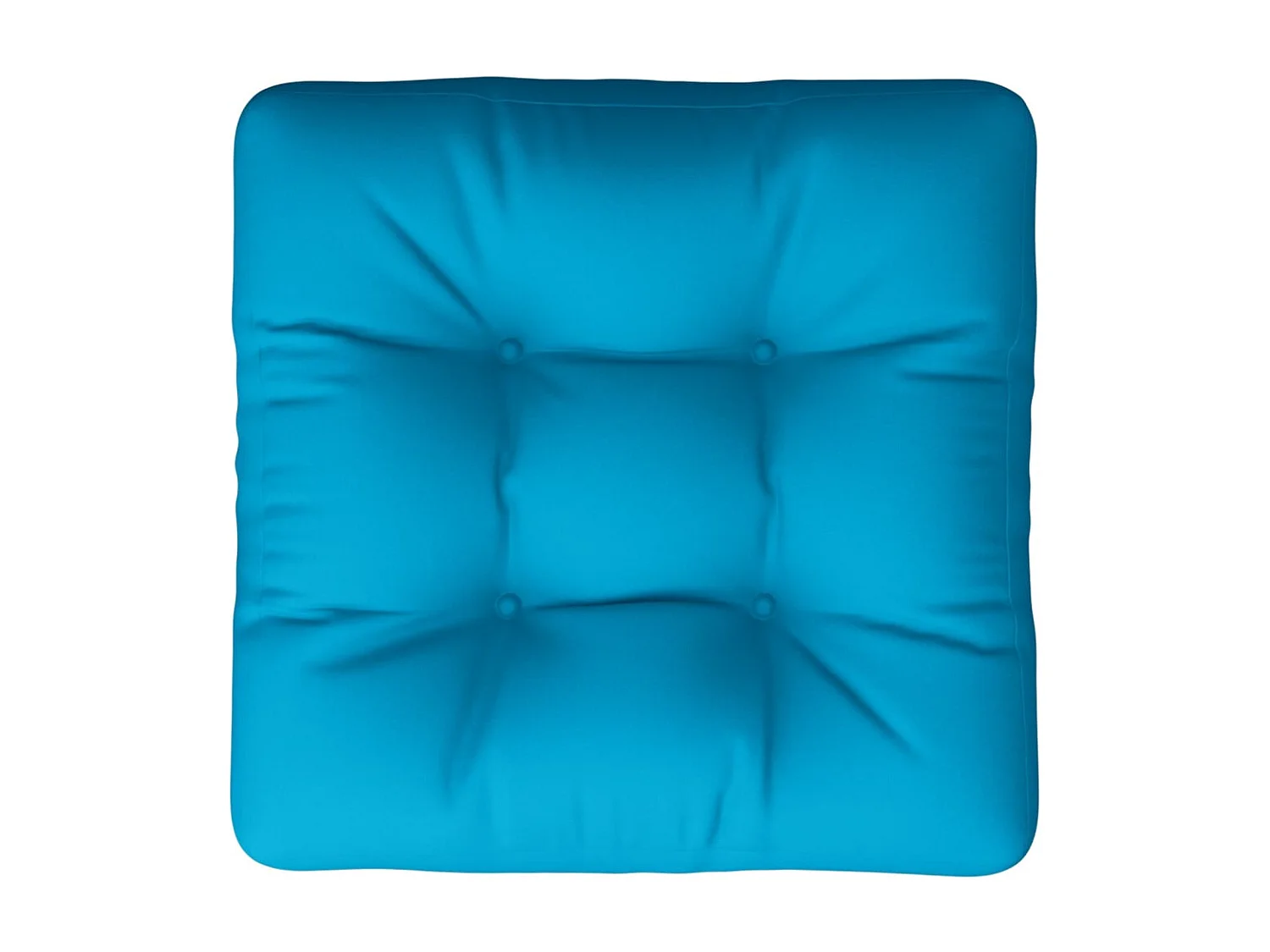 Coussin de palette bleu clair 58x58x10 cm tissu
