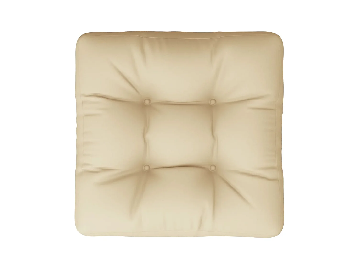 Almofadão para sofá paletes 60x60x12 cm tecido bege