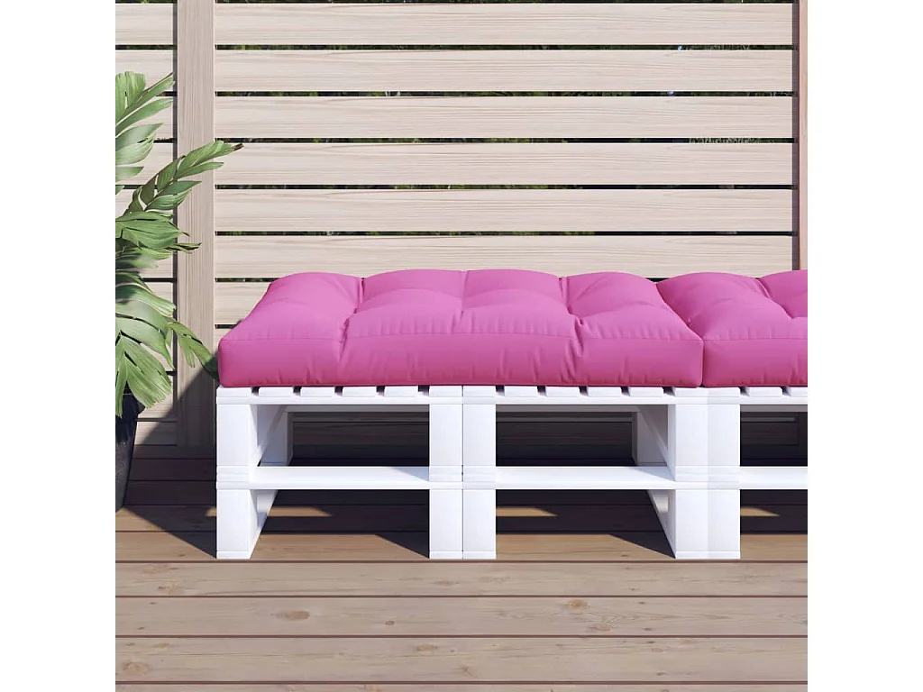 Coussin de palette Rose 120x80x12 cm tissu