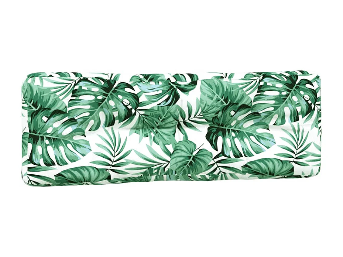 Coussins de palette 5 pièces motif de feuilles tissu