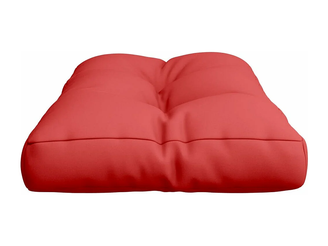 Almofadão para sofá de paletes 70x40x12 cm tecido vermelho