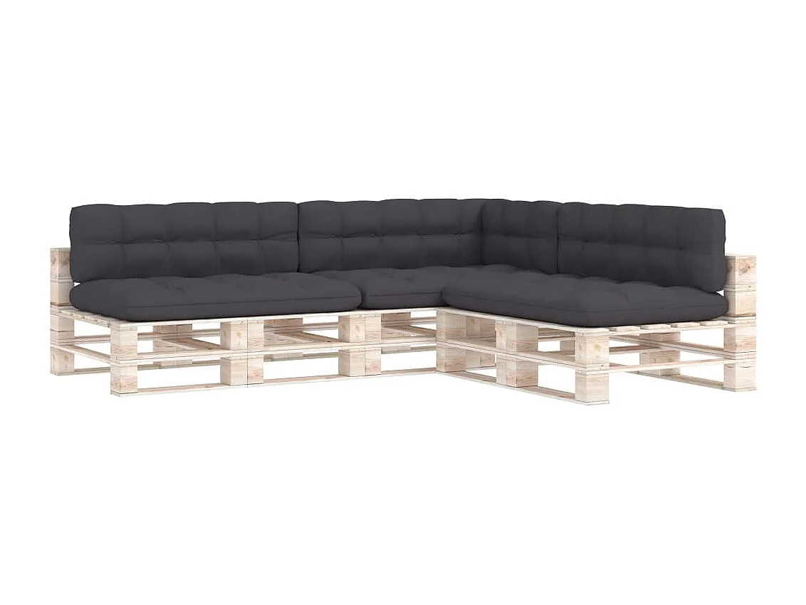Coussins de canapé palette 7 pièces Anthracite