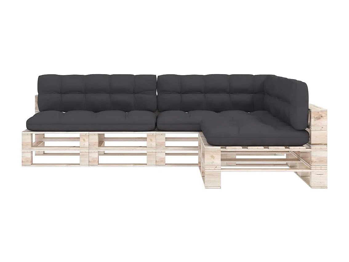 Coussins de canapé palette 7 pièces Anthracite