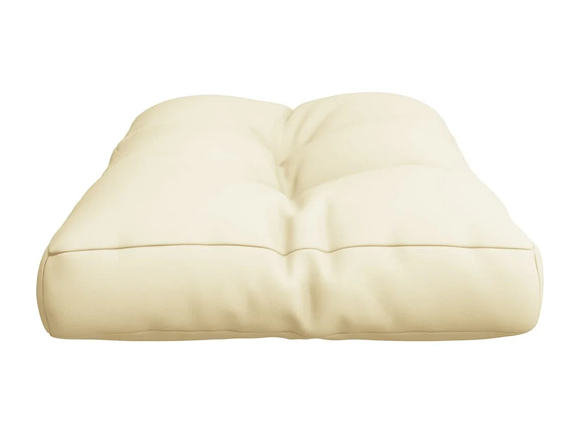 Almofadão para sofá de paletes 80x40x12 cm tecido creme