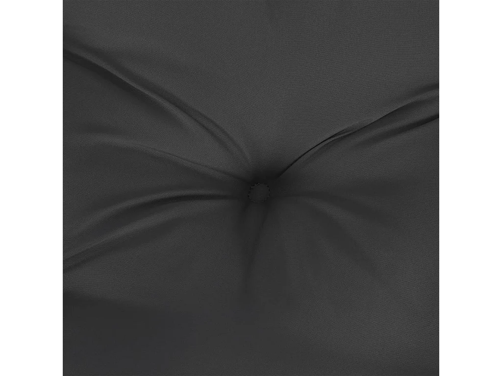 Cojines de palets de jardín 4 unidades tela Oxford negro 50x50x7 cm