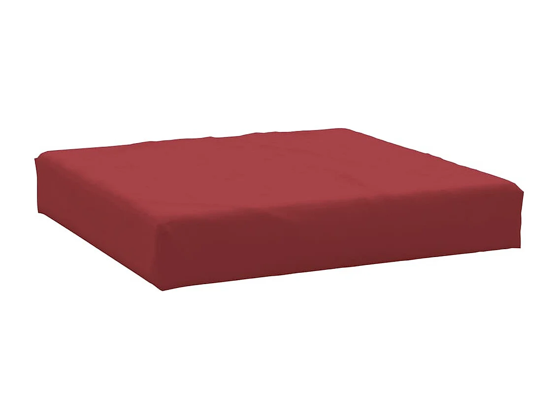 Coussin de palette rouge bordeaux tissu oxford