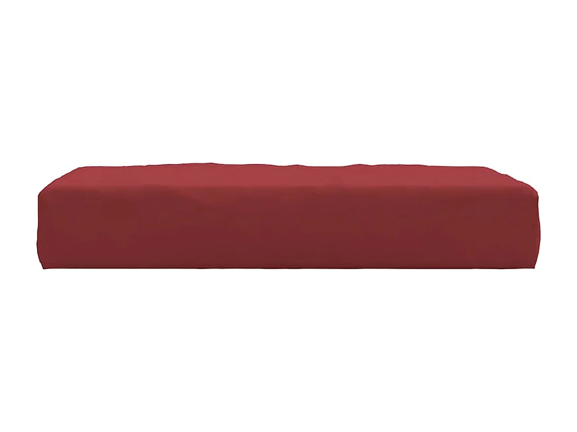 Coussin de palette rouge bordeaux tissu oxford