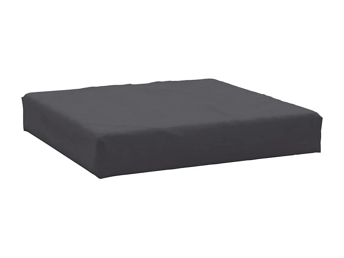 Coussins de palette 3 pièces anthracite tissu oxford