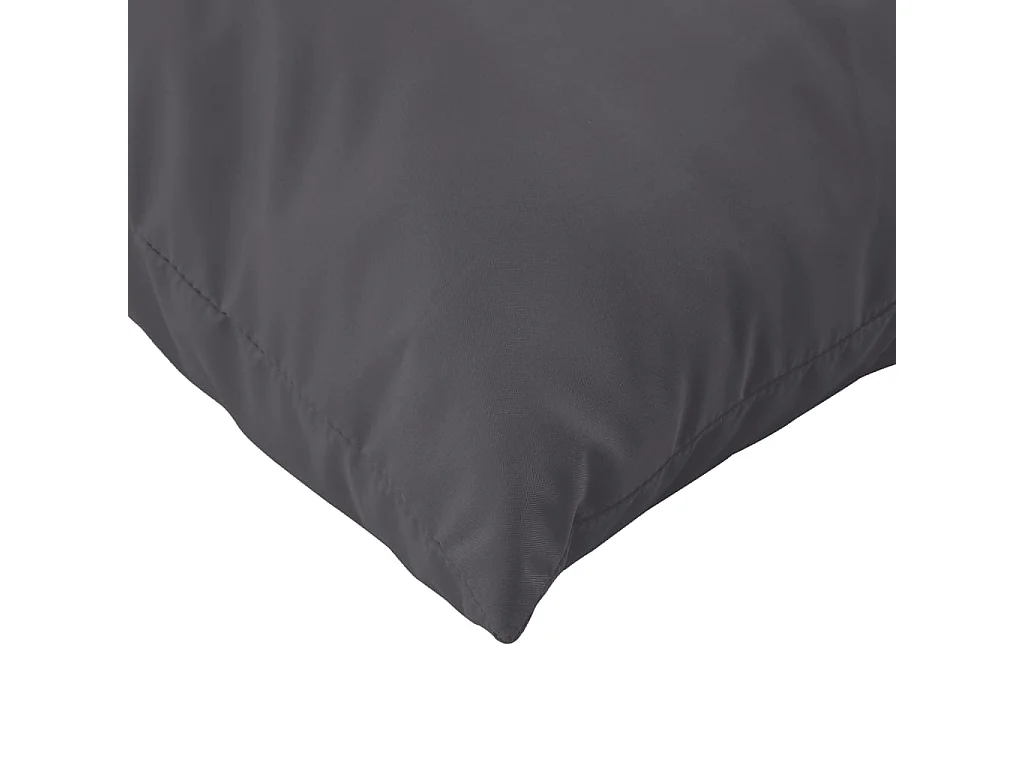 Coussins de palette 3 pièces anthracite tissu oxford