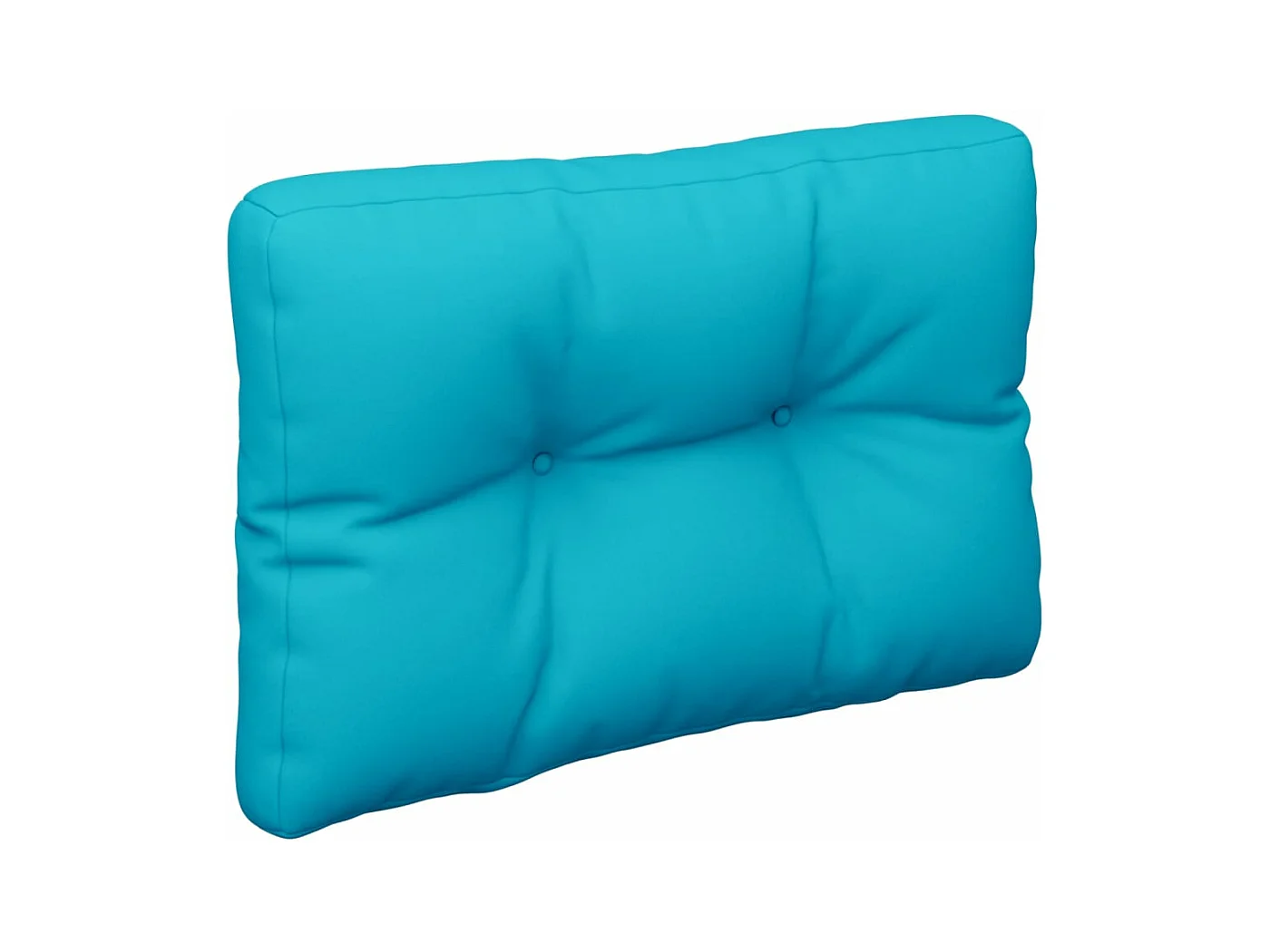 Coussin de palette turquoise 50x40x12 cm tissu
