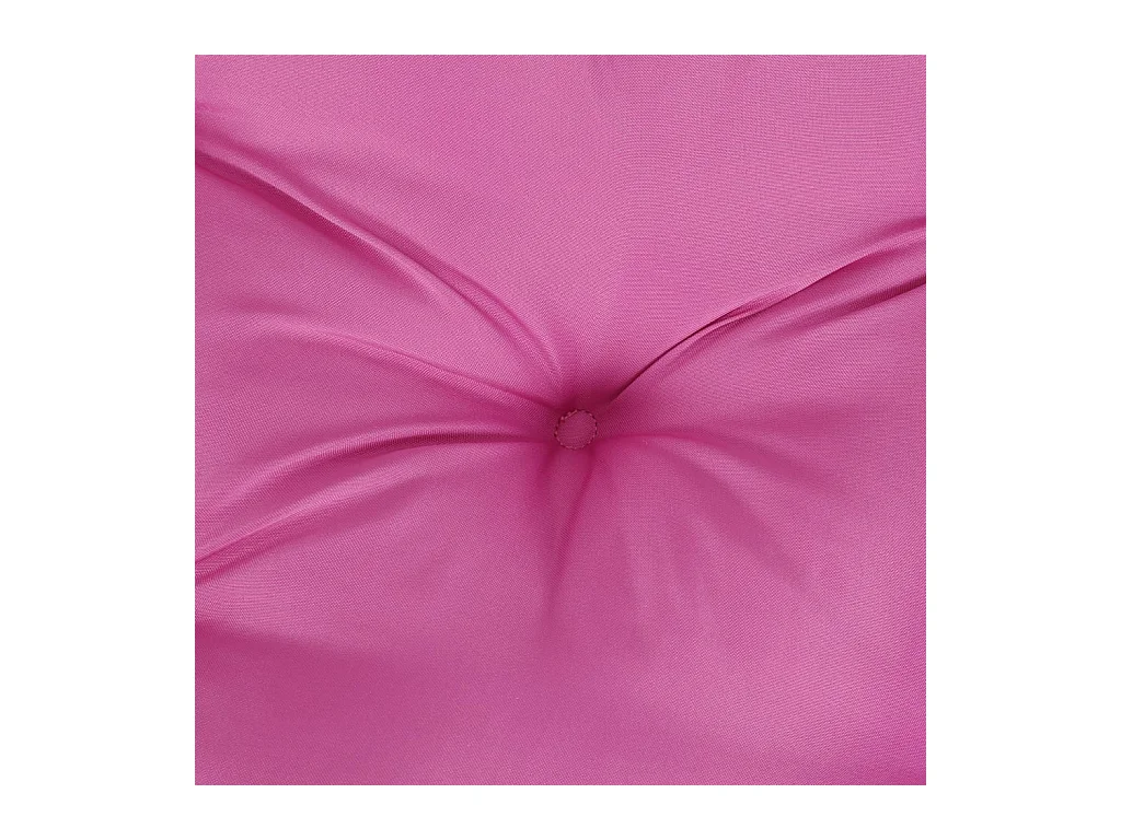 Coussin de palette rose 60x40x12 cm tissu