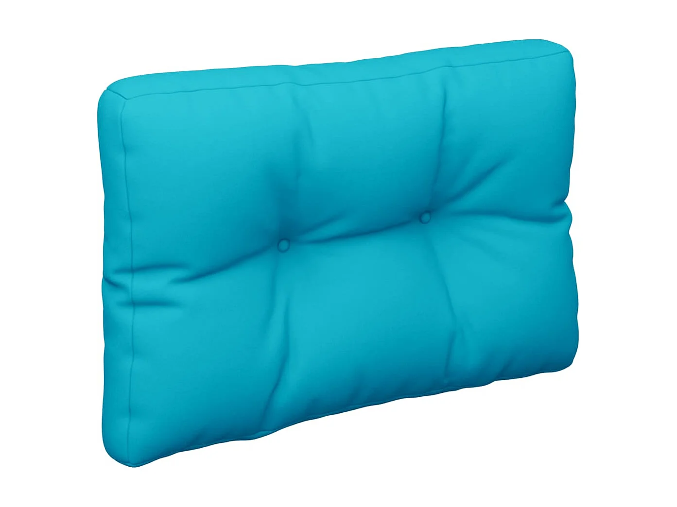 Coussins de palette 2 pièces turquoise tissu