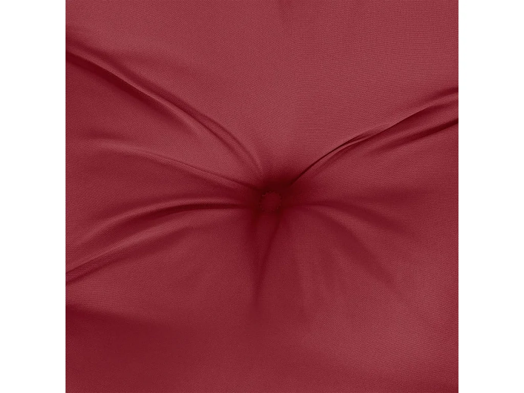 Coussin de palette rouge bordeaux tissu