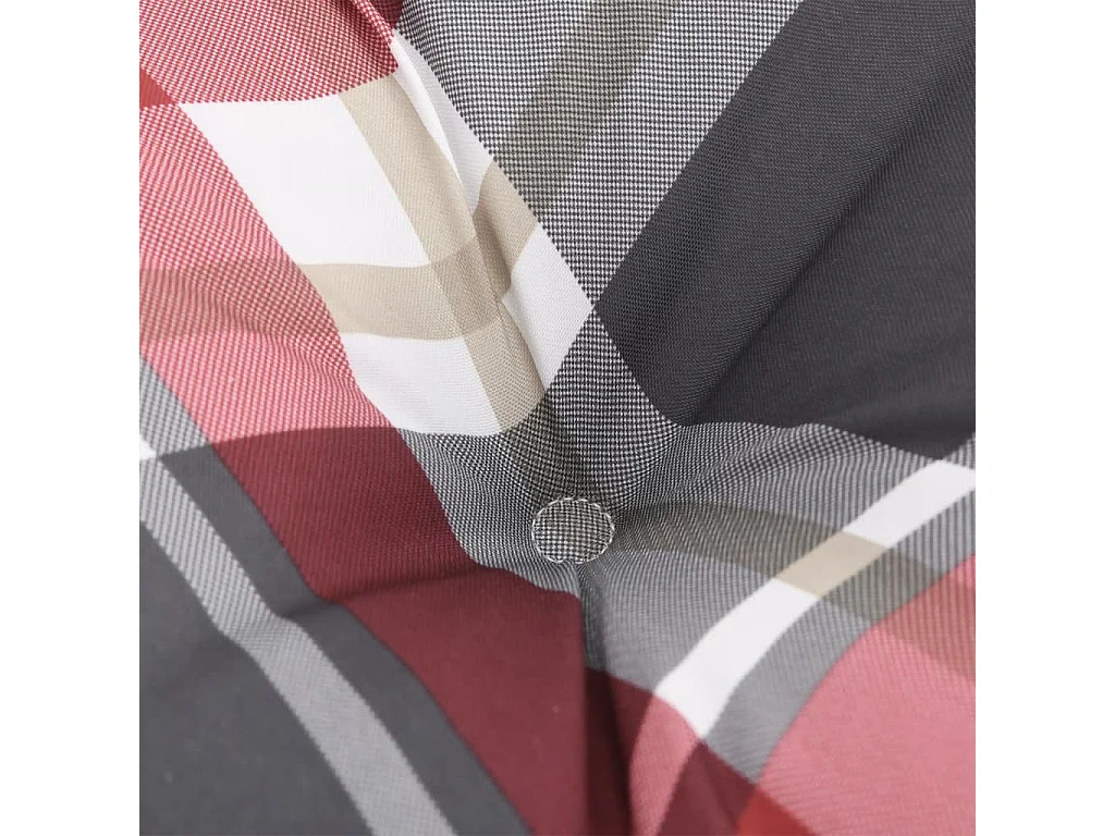 Coussin de palette carreaux rouges 58x58x10 cm tissu