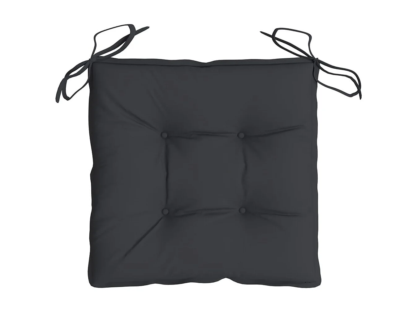 Coussins de palette lot de 6 noir 50x50x7 cm tissu oxford
