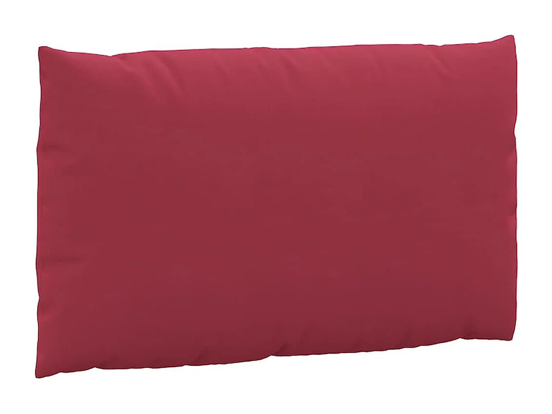 Coussins de palette 3 pièces rouge bordeaux tissu oxford
