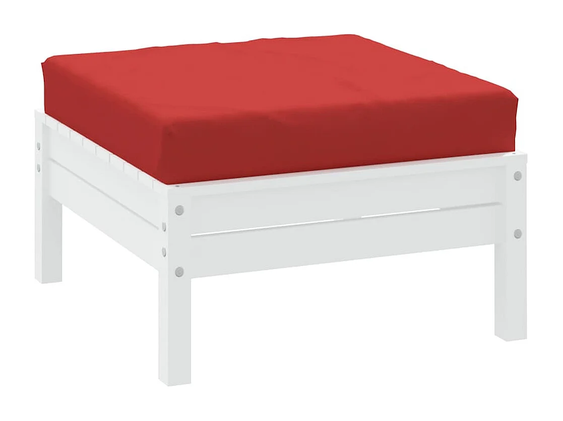 Coussin de palette rouge tissu oxford