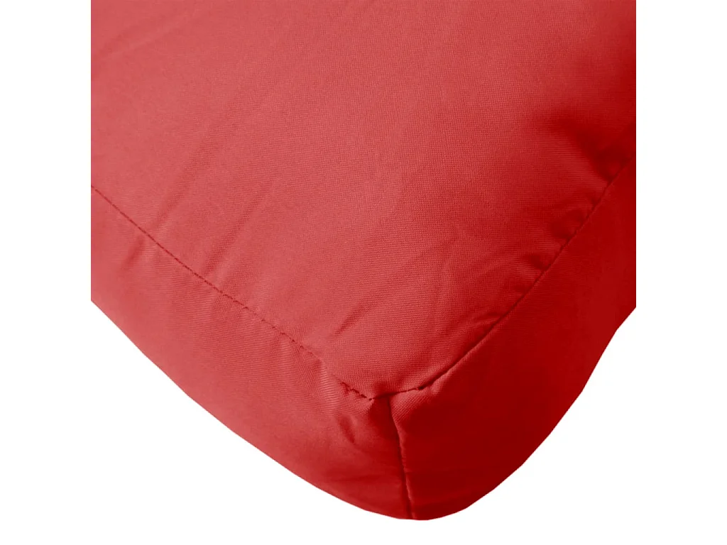 Coussin de palette rouge tissu oxford