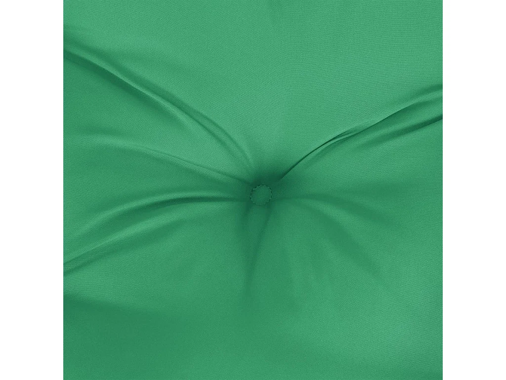 Coussin de palette vert 120x40x12 cm tissu