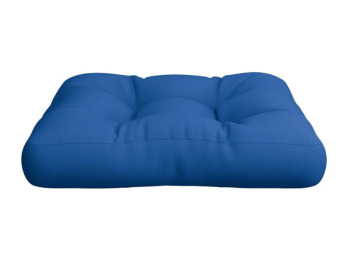 Coussin de palette bleu royal tissu