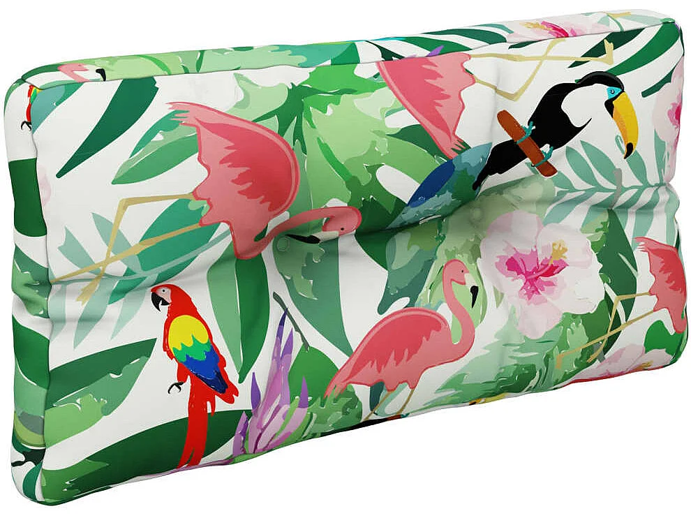 Coussin de palette multicolore 80x40x12 cm tissu