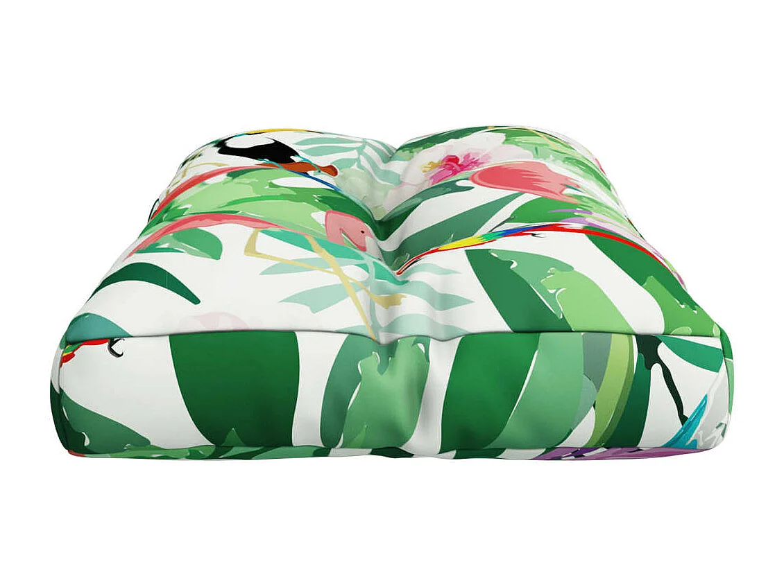 Coussin de palette multicolore 80x40x12 cm tissu