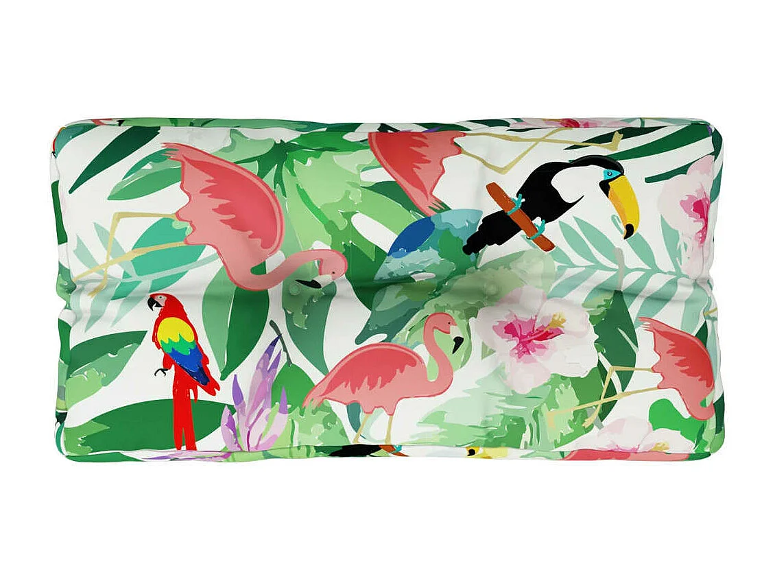 Coussin de palette multicolore 80x40x12 cm tissu