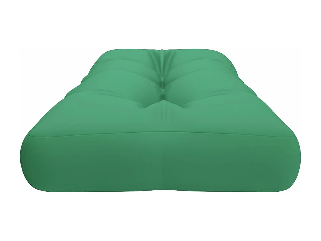 Cojín para sofá de palets de tela verde 120x40x12 cm