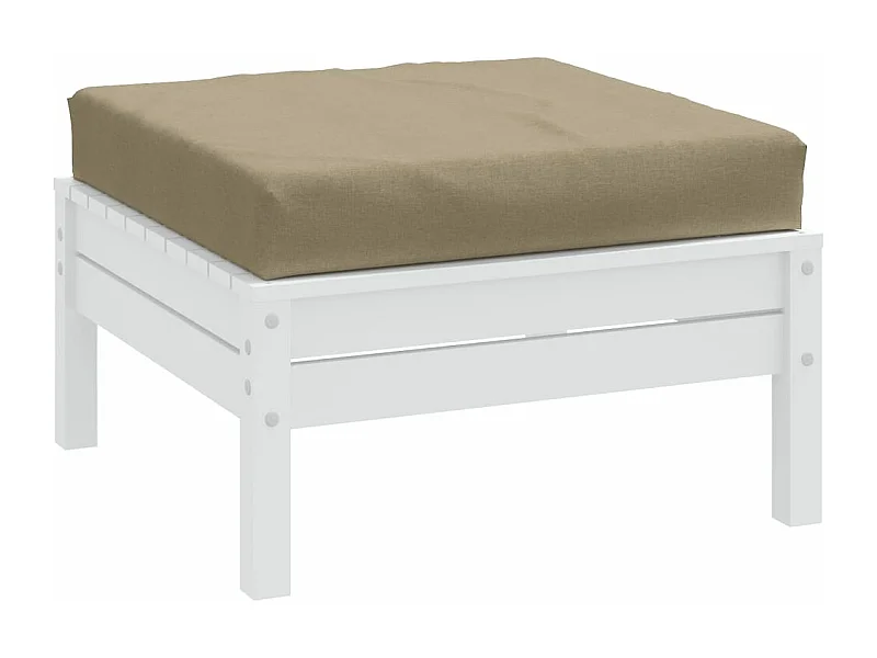 Coussin de palette taupe mélangé 60x60x10 cm tissu