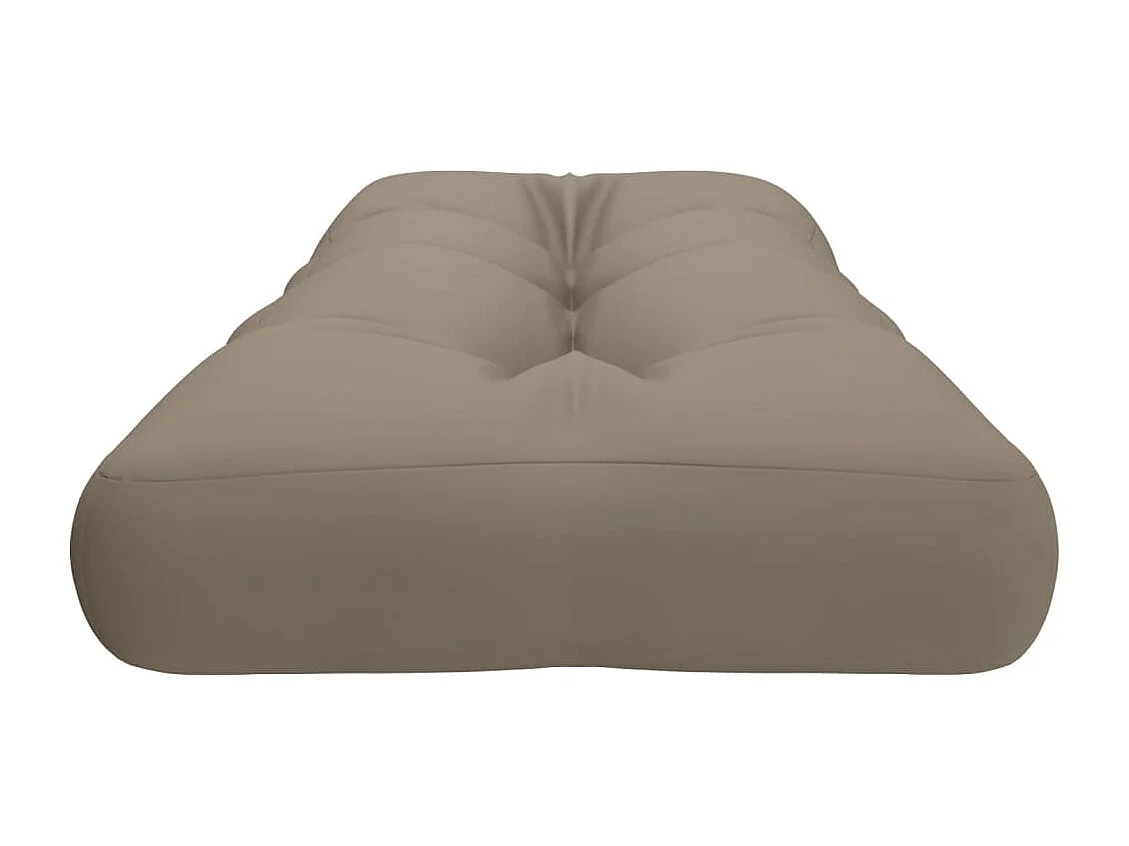 Almofadão para sofá de paletes tecido cinza-acastanhado